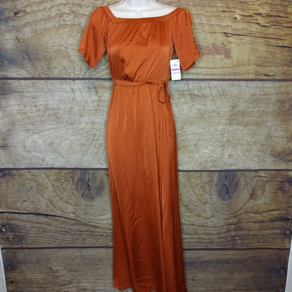 Bar III 2XS Off The Shoulder Maxi Dress 3G29